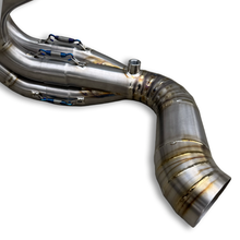 Load image into Gallery viewer, Hayabusa Titanium Bent Megaphone 4-1 header.